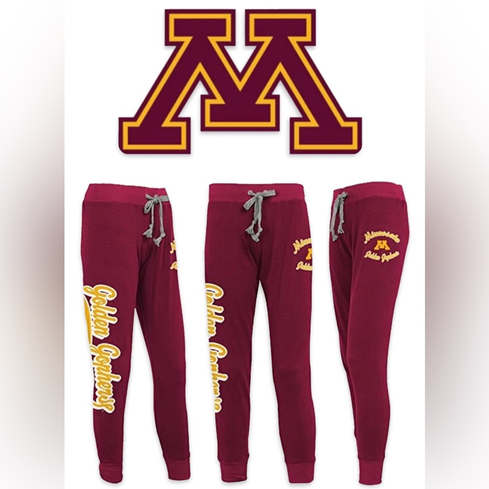 NWT [Gen2] Minnesota Golden Gophers NCAA Drawstring Jogger Sweats Juniors M 7/9